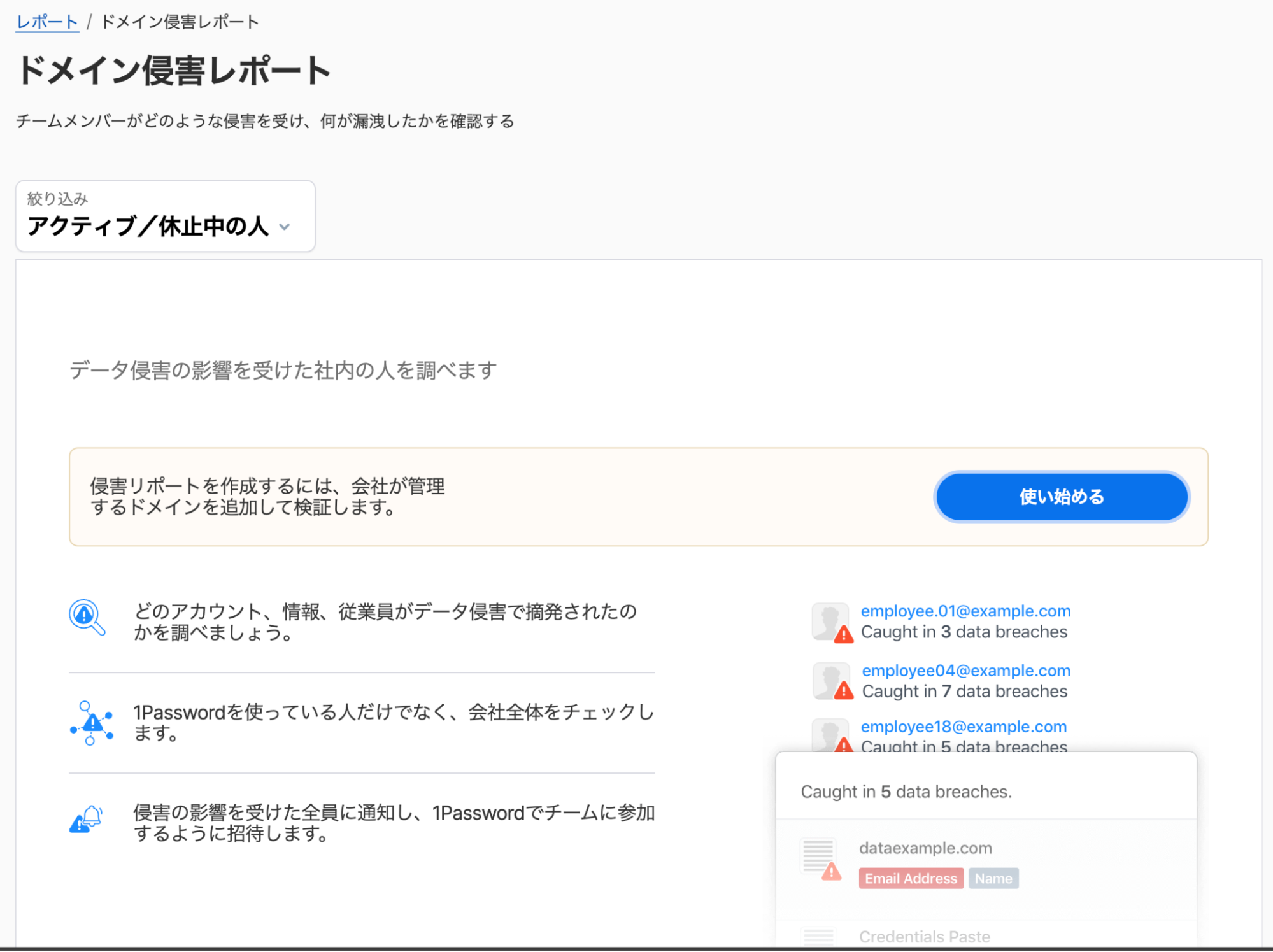 ドメイン侵害レポート