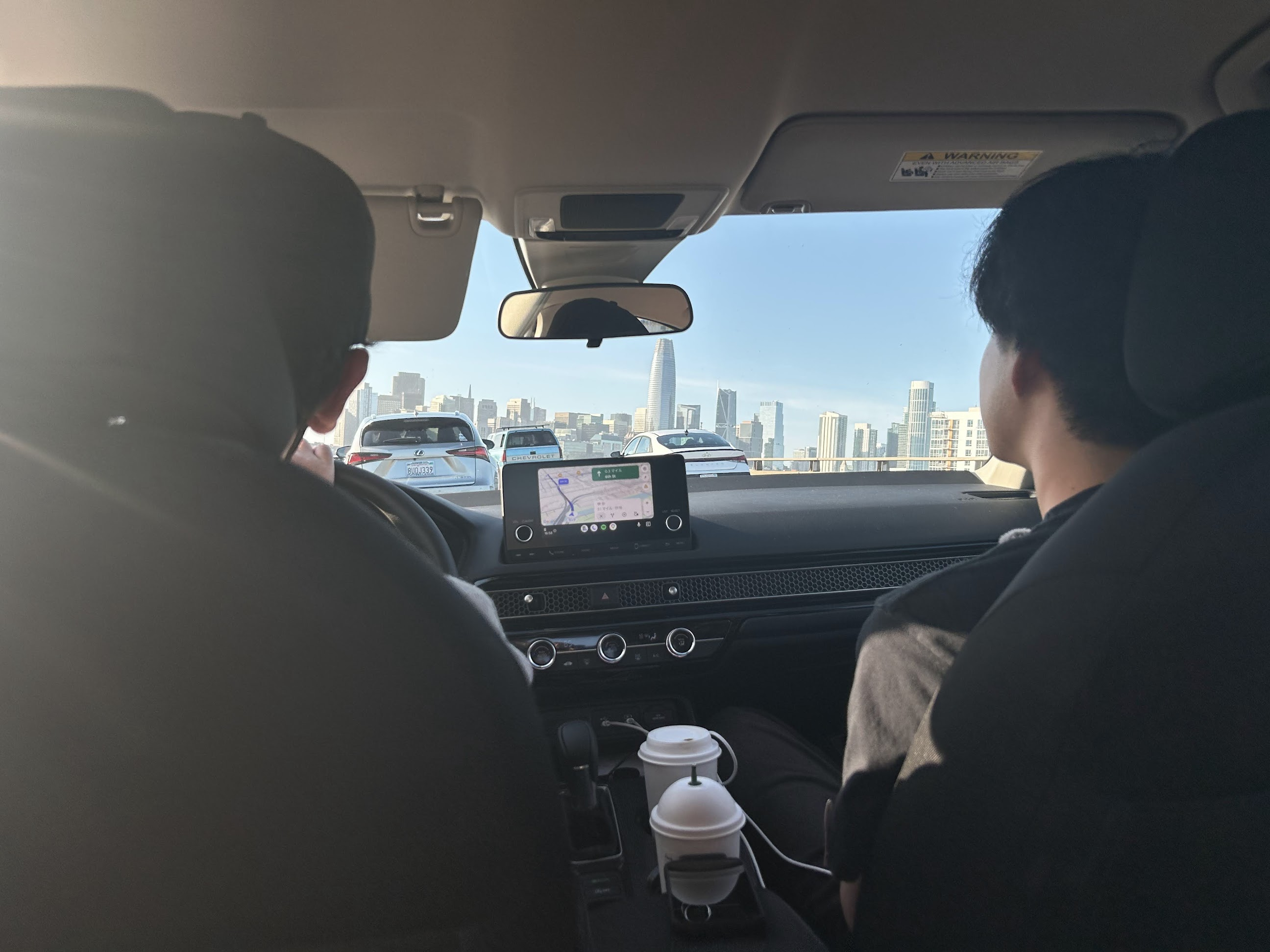 SF への移動中にドライブトーク収録